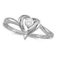 Gemstone Heart Rings